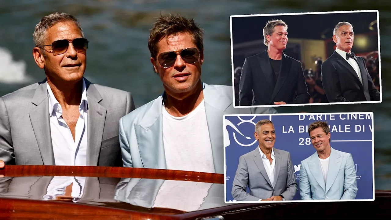 Wiedervereint im Doppelpack - George Clooney & Brad Pitt wirbeln Venedig auf