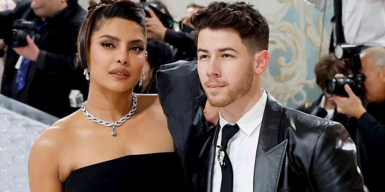 Priyanka Chopra and Nick Jonas Nail Wedding Guest Chic in Sweet PDA Photos