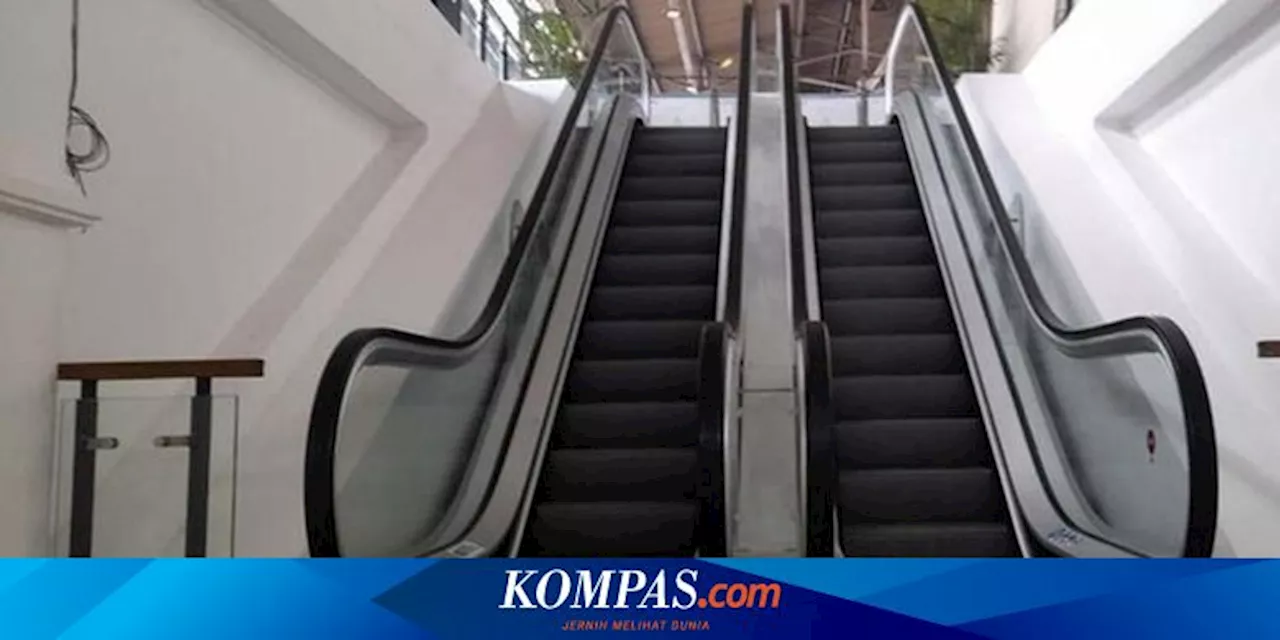 Eskalator di Stasiun Pasar Senen Resmi Beroperasi