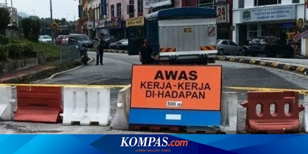 Usai Insiden Turis India, Jalan Raya di Selangor Malaysia Ditutup karena Ada Tanda-tanda Akan Ambles