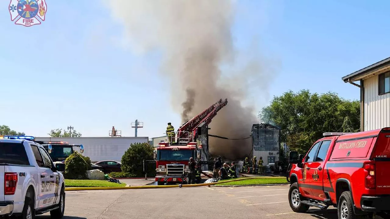 Fire officials investigating commercial structure fire in Weber County