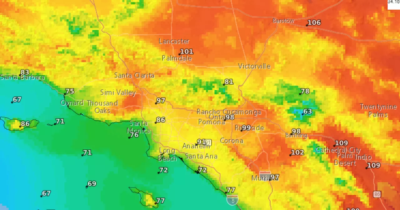 Your SoCal weather report for Labor Day, Sept. 2: Another heatwave expected to scorch SoCal