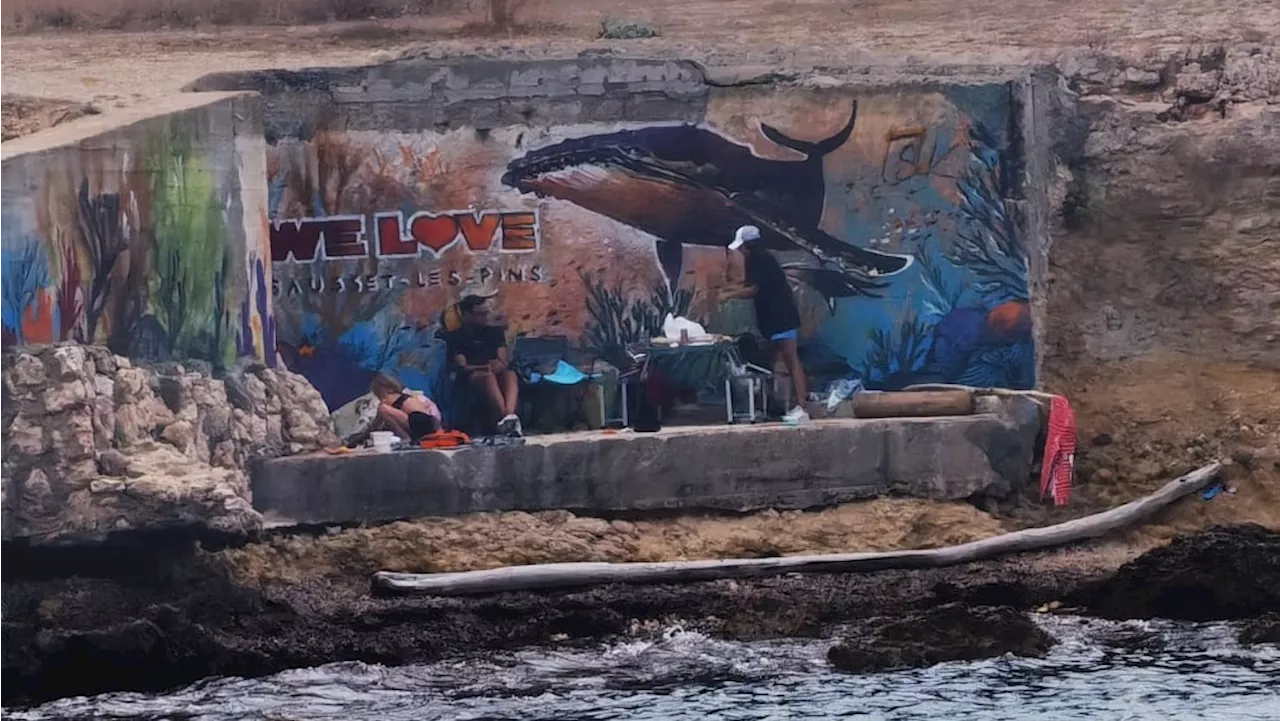 'Un petit bijou' : l'artiste Jimmy Sheik réalise un troisième graff monumental à Sausset-les-Pins