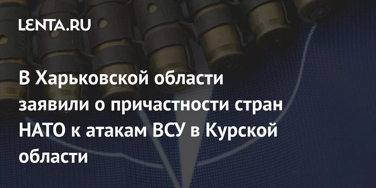 В Харьковской области заявили о причастности стран НАТО к атакам ВСУ в Курской области