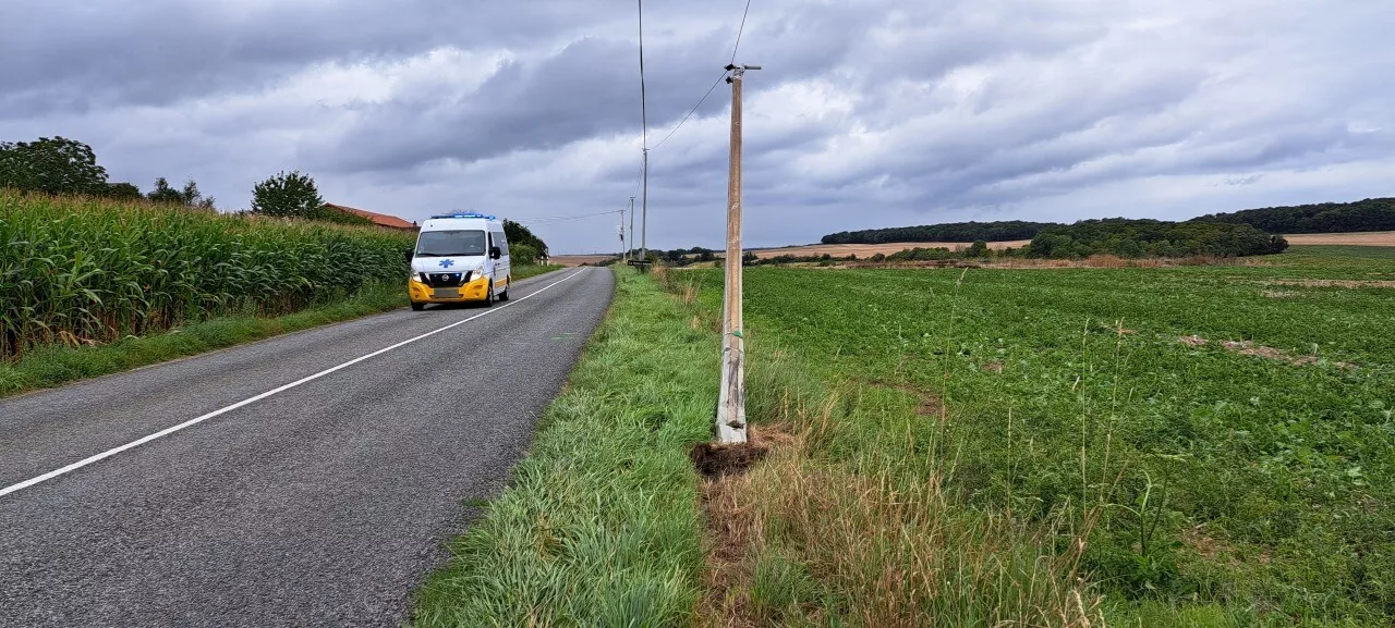 Accident mortel dans l'Oise après le choc entre une moto et une voiture