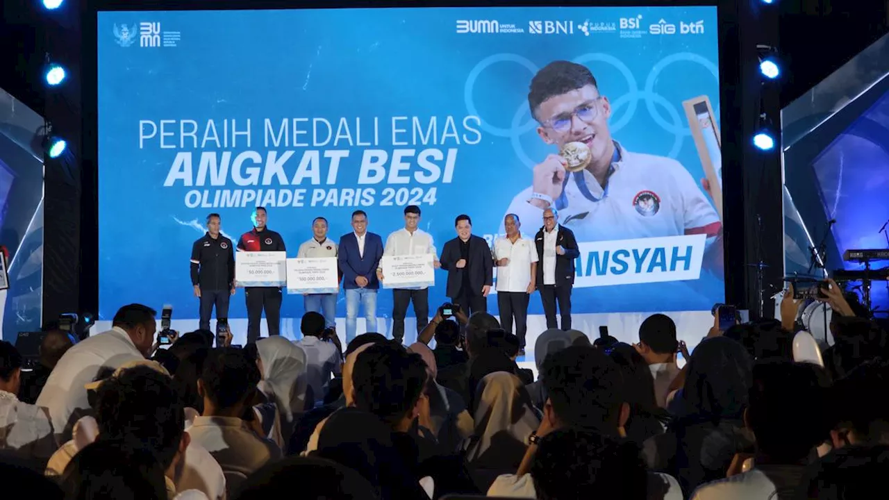 Bonus Terus Mengalir untuk Peraih Medali Olimpiade 2024, BUMN Kasih Rp 6 Miliar