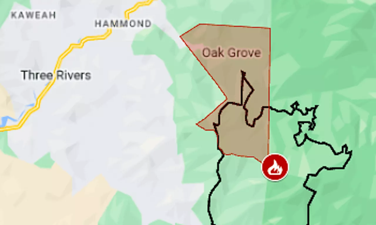 Coffee Pot Fire map: New evacuations near Sequoia National Park