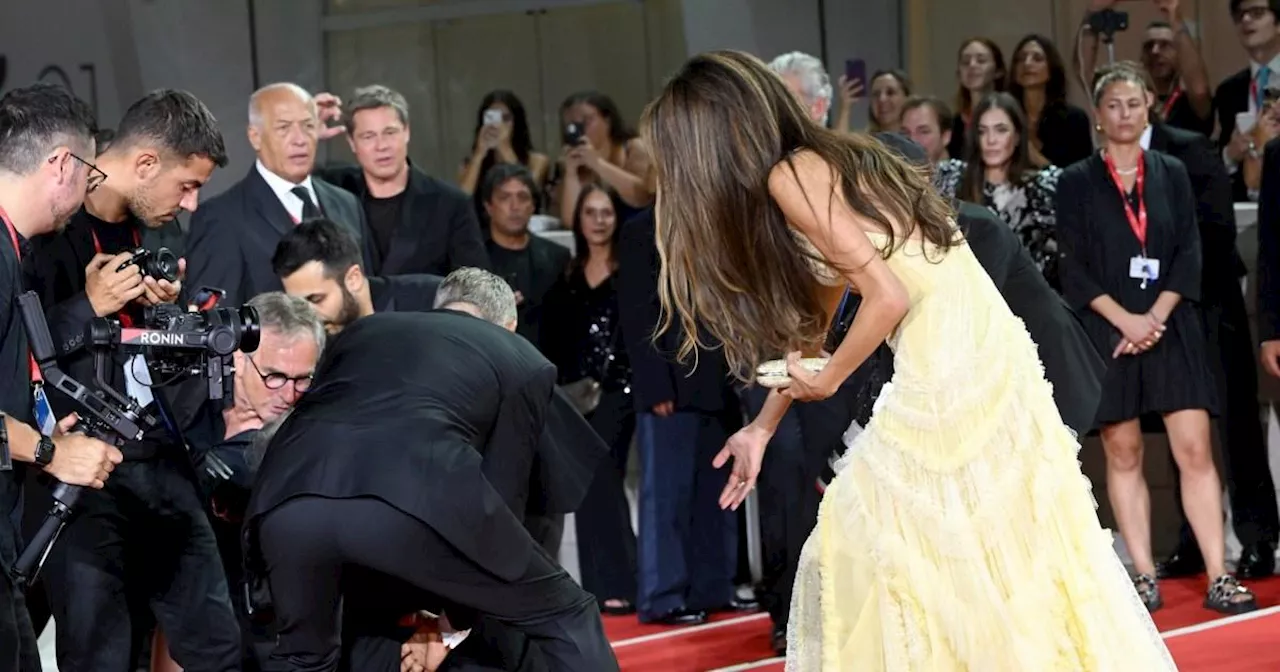 George Clooney comes to the rescue after accident on Venice red carpet