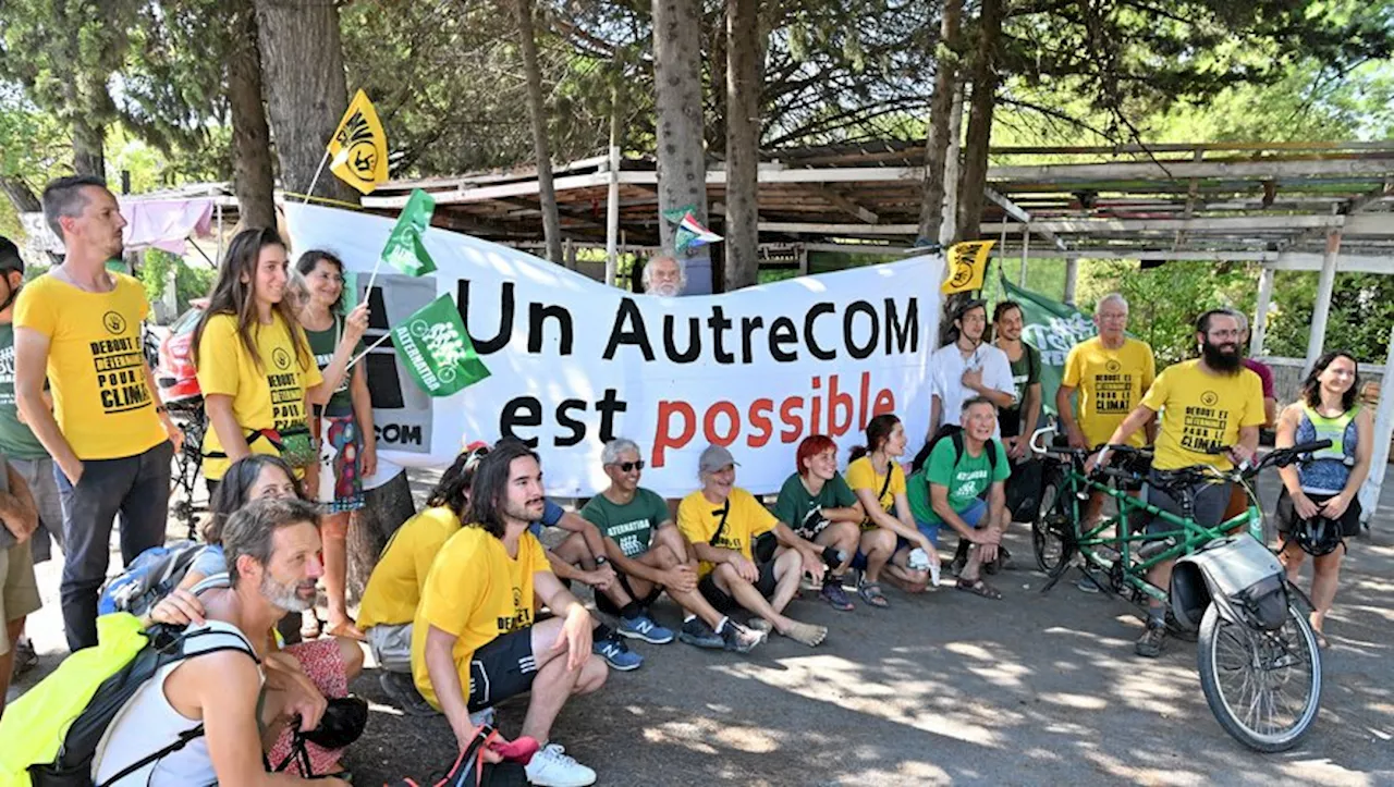 Caravane cycliste de Nantes à Marseille, le Tour Alternatiba a dénoncé le Contournement Ouest de Montpellier