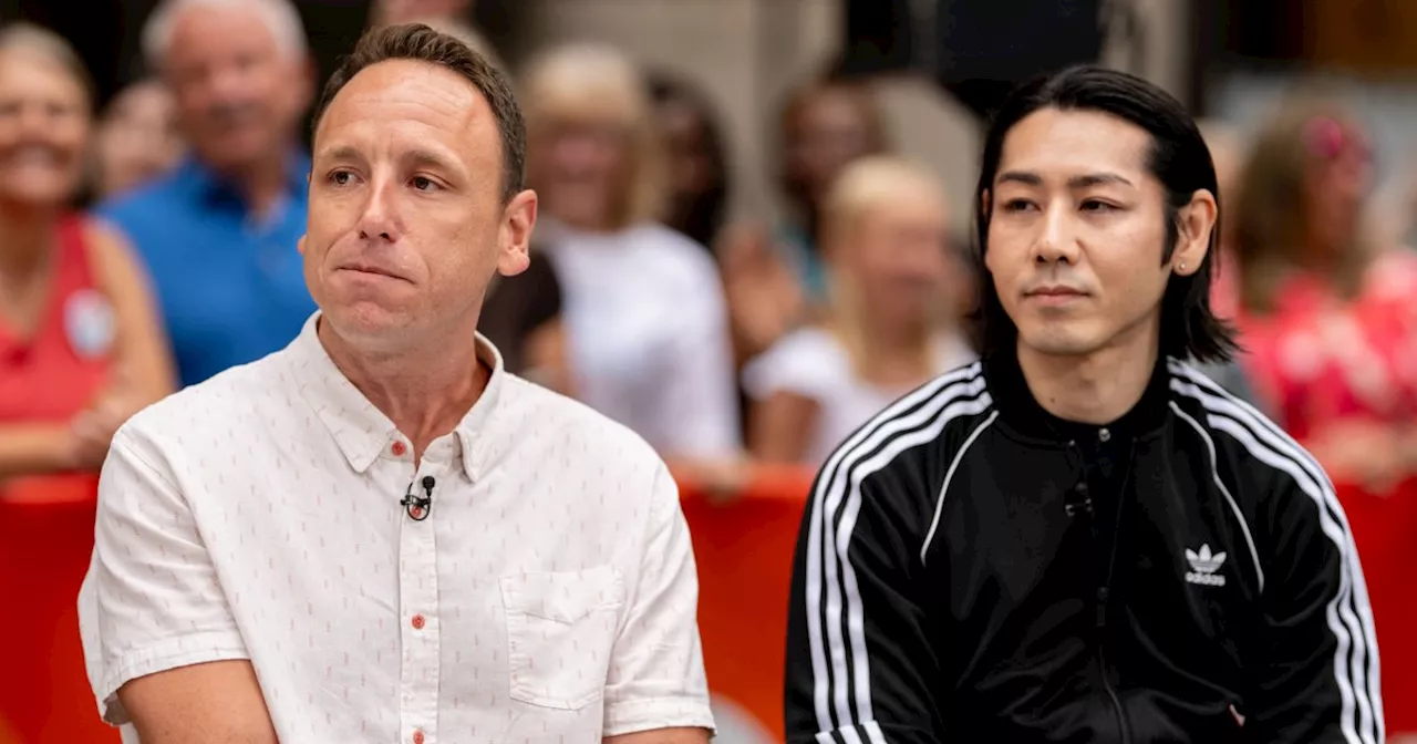 Hot dog-eating rivals Joey Chestnut and Takeru Kobayashi face off in Labor Day dog fight