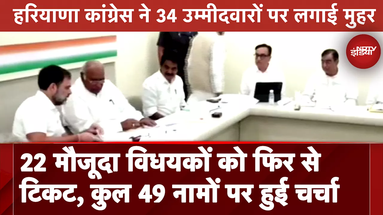 BREAKING: Haryana Elections के लिए Congress की 34 Candidates पर लगी मुहर, जानिए कब आएगी लिस्ट