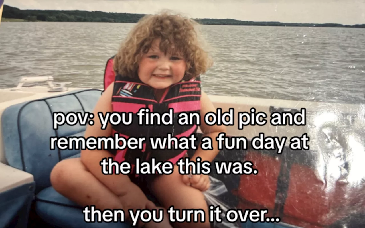 Woman Thinks She Found Beautiful Childhood Photo, Then She Turned It Over