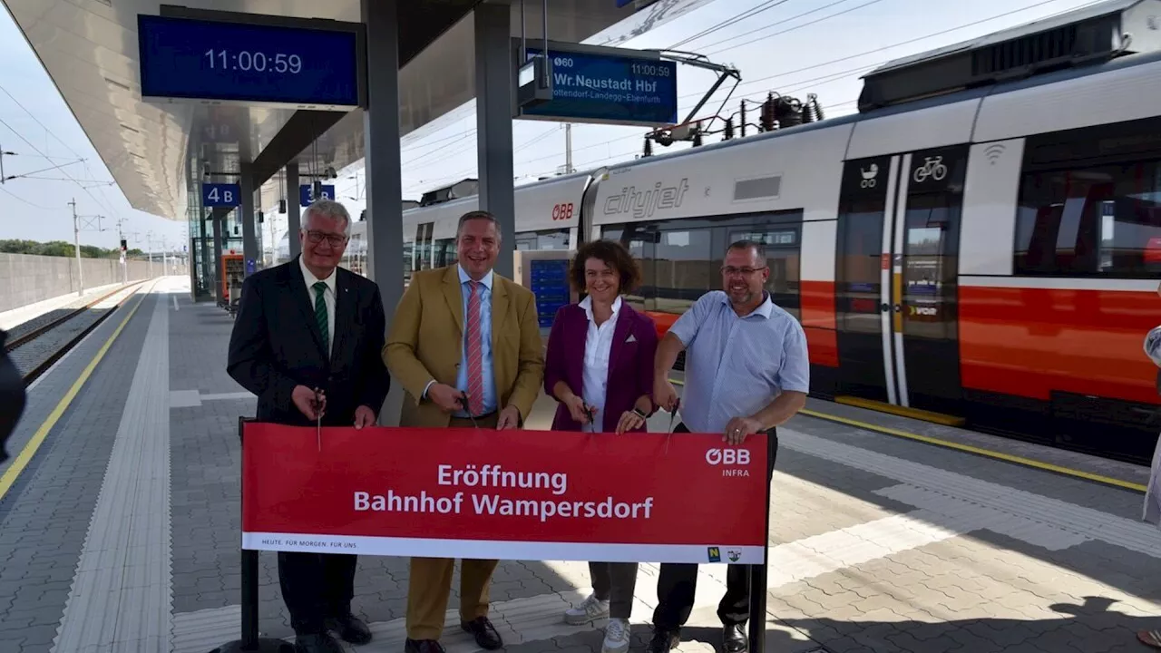 Wiedereröffnung: Ein großer Bahnhof für Wampersdorf