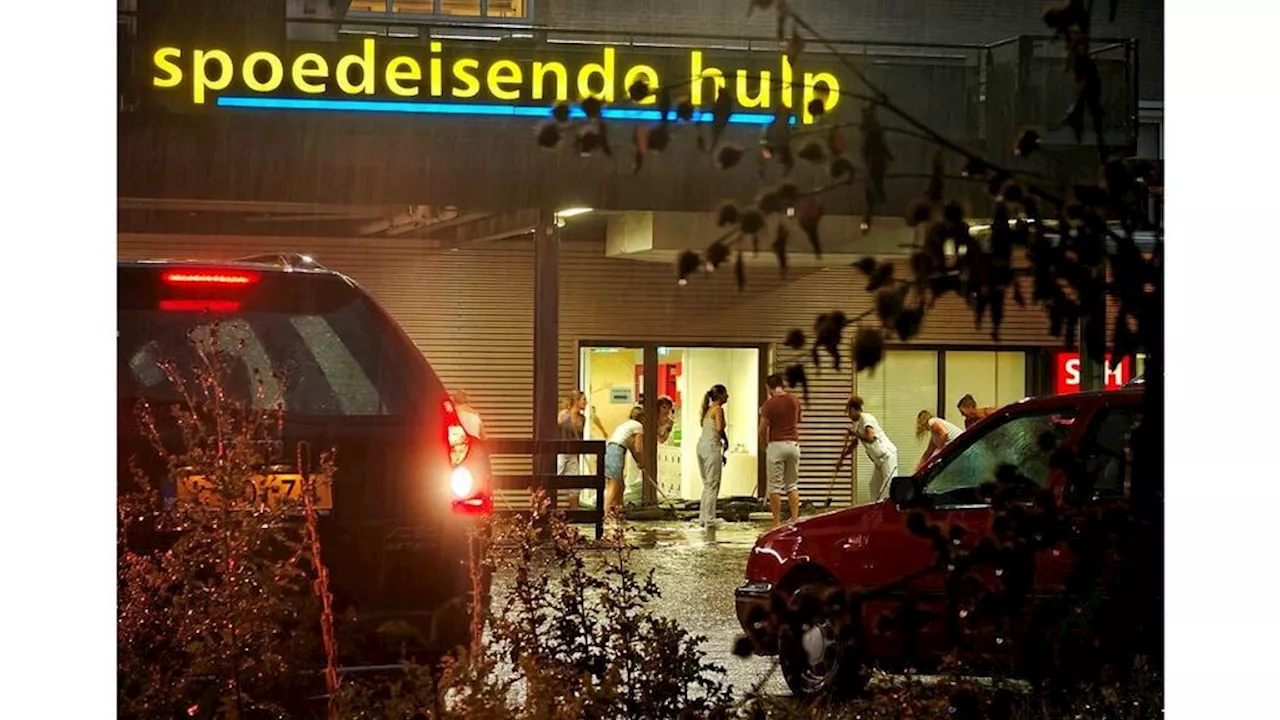 Noodweer leidt tot overlast, water weggepompt in ziekenhuis Doetinchem