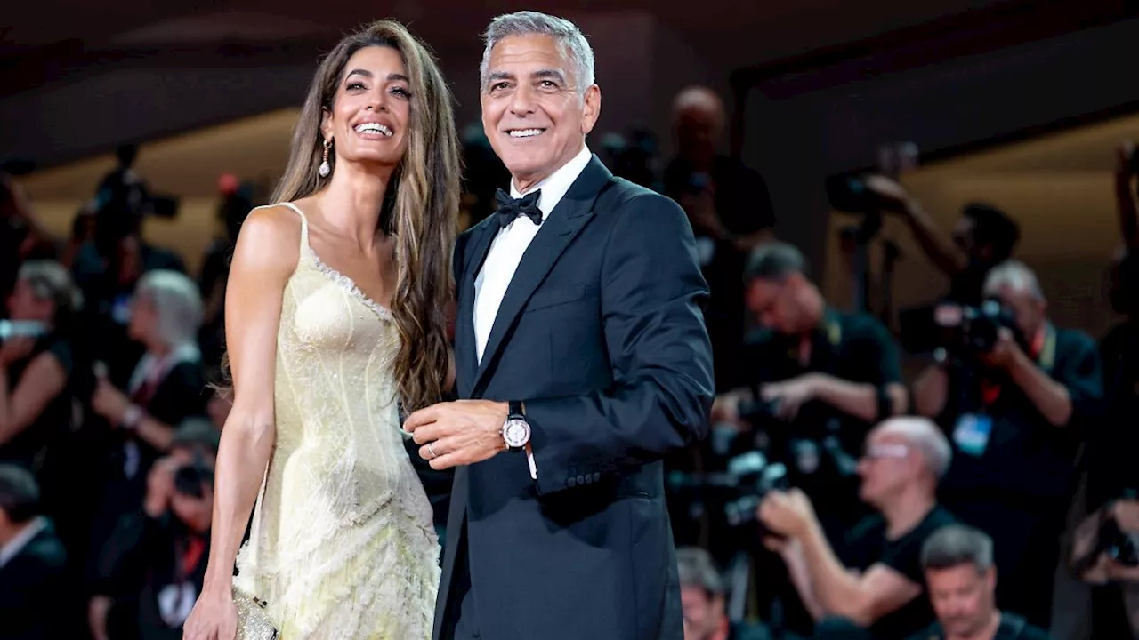 George Clooney und Amal ziehen alle Blicke auf sich