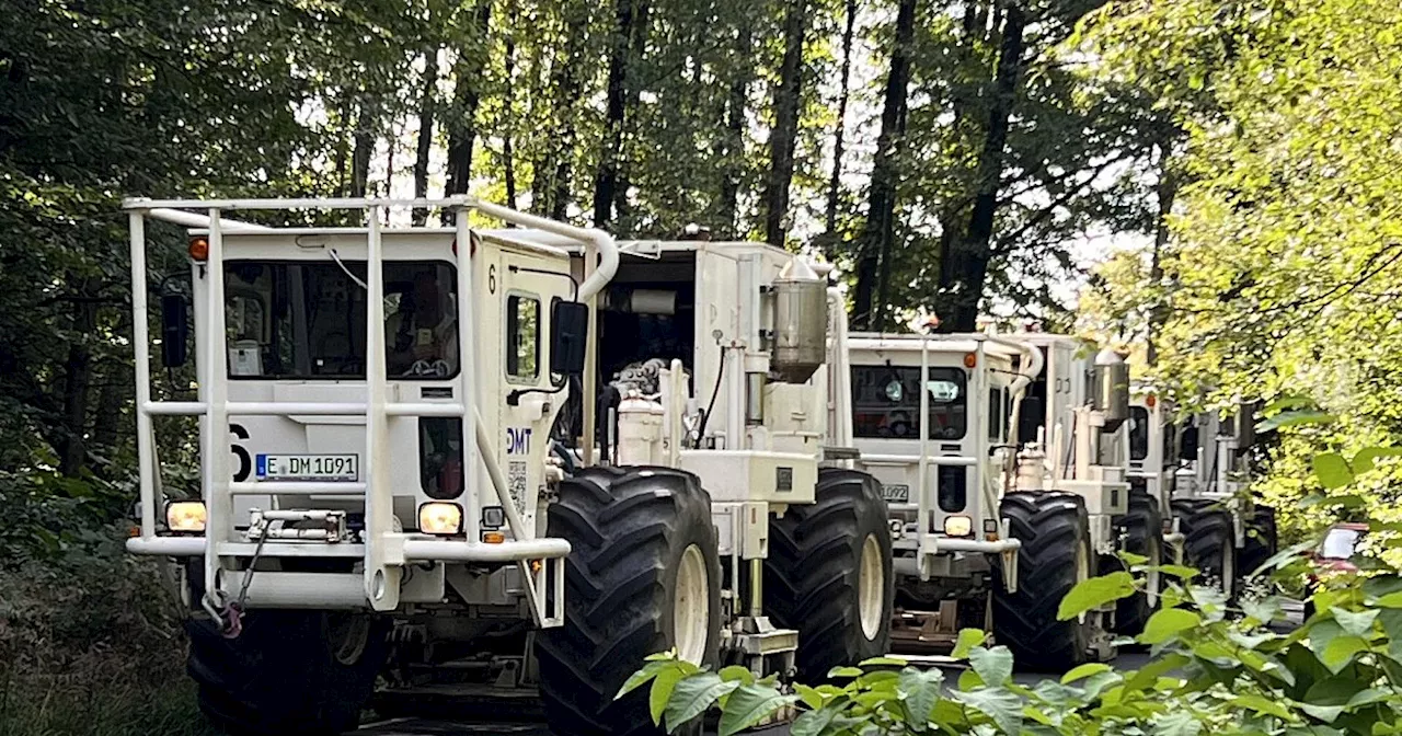 Durch den Kreis Höxter rütteln jetzt die Vibro-Trucks