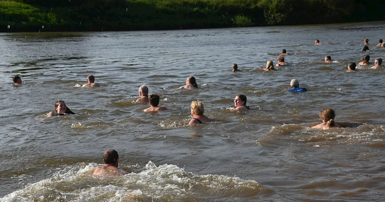 So war das Weserschwimmen im Kreis Höxter