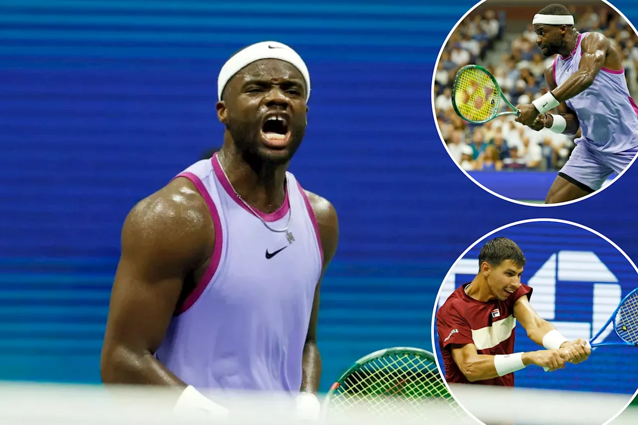 Frances Tiafoe grinds way to four-set win over Alexei Popyrin for US Open quarterfinal berth