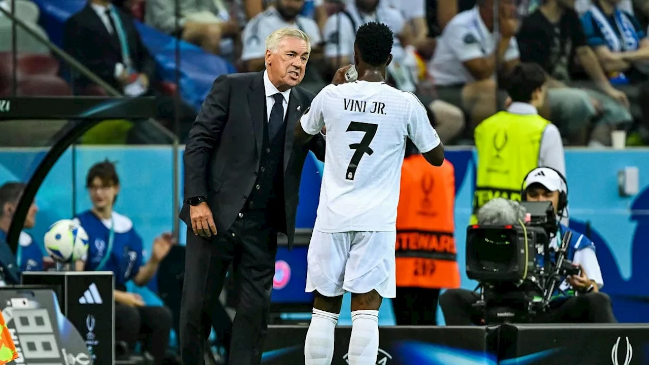 Real Madrid: Ancelotti loue l'altruisme de Vinicius, qui a 'offert le penalty' à Mbappé