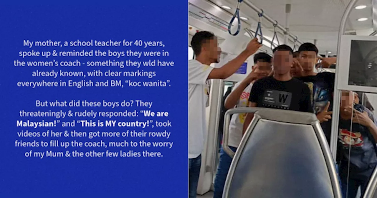 'We Are Malaysian' — Boys Harass 72-Year-Old Retired Teacher In Women-Only KTM Coach