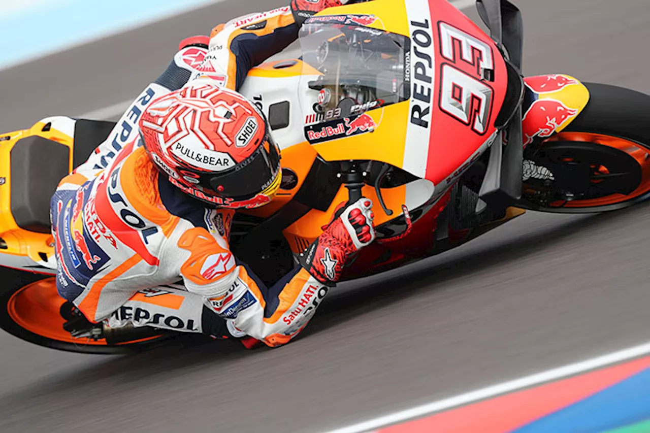 Las Termas FP3: Márquez-Bestzeit – Dovizioso gestürzt