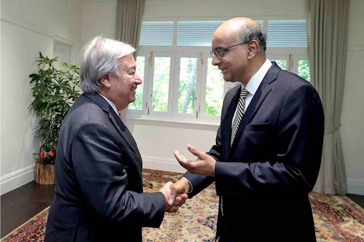 Singapore supports UN, multilateralism: President Tharman, PM Wong at Guterres visit