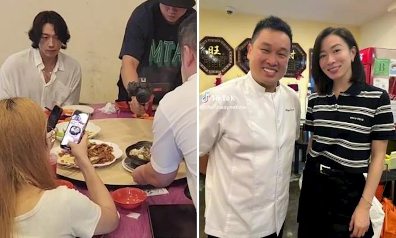 Local chef shares videos of international stars Rain and Charmaine Sheh at his zi char restaurant