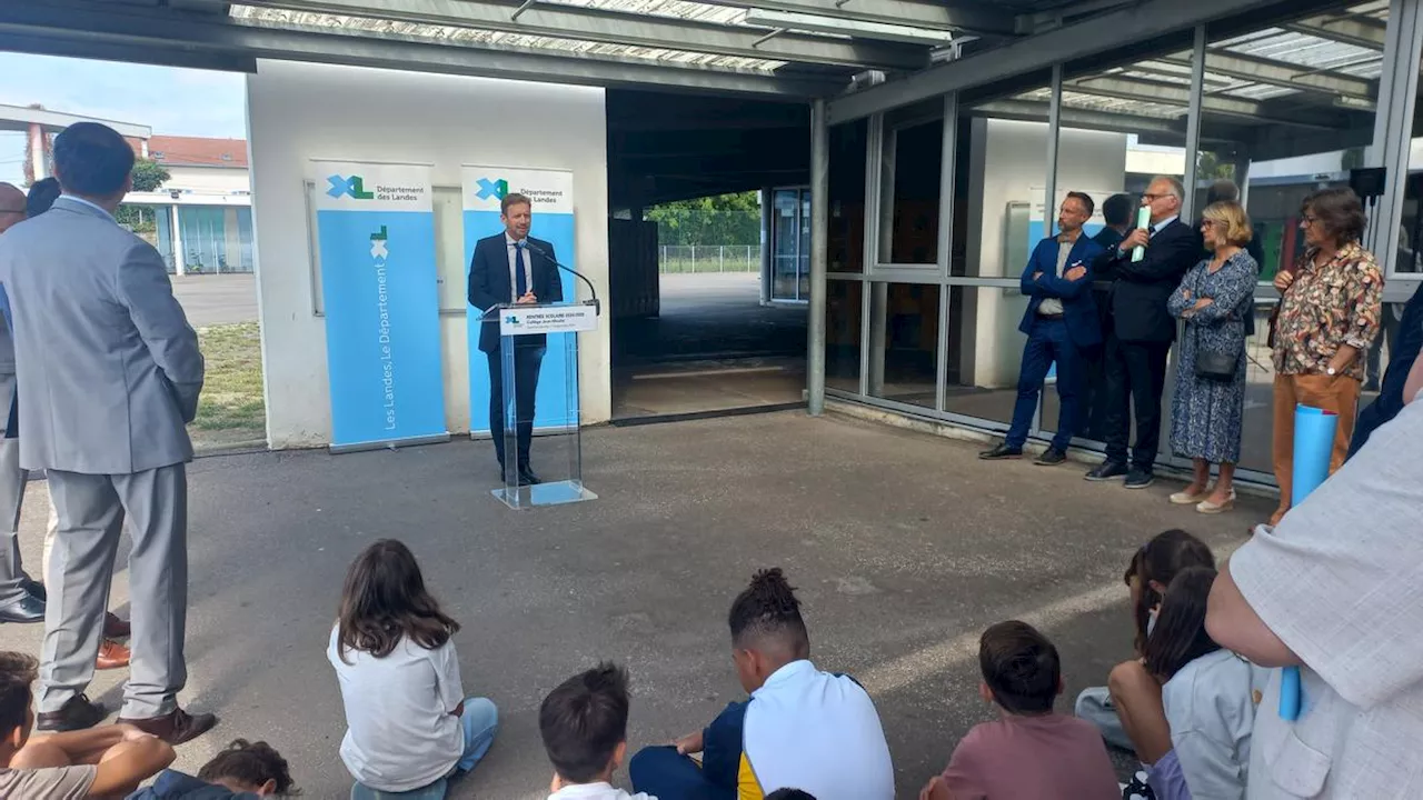 Landes : au collège Jean-Moulin de Saint-Paul-lès-Dax, la rentrée était aussi politique