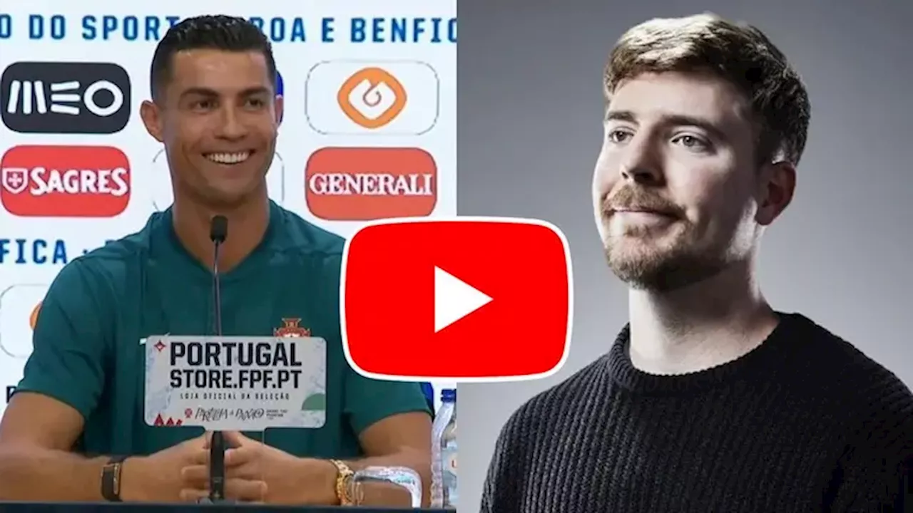 Cristiano Ronaldo asegura que buscará superar a Mr. Beast en YouTube