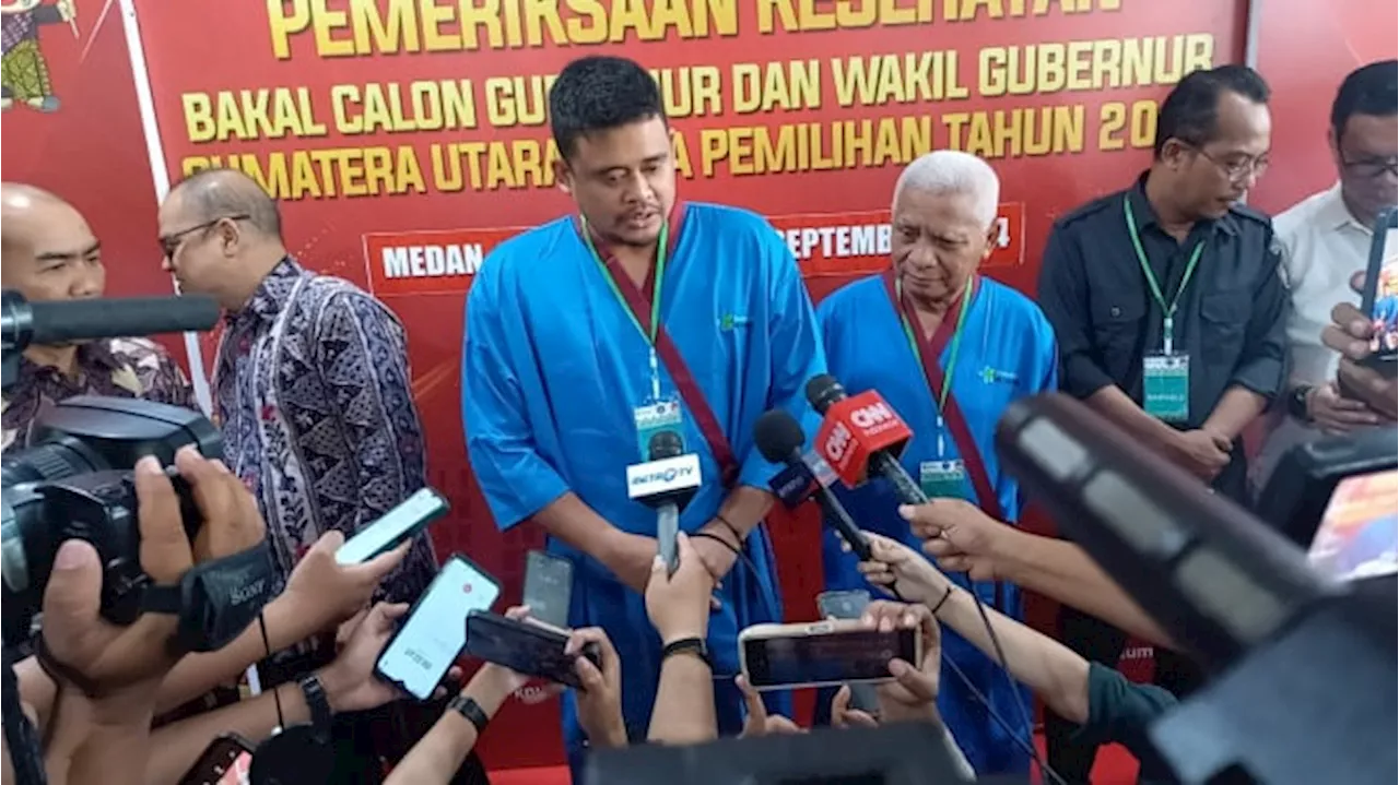 Giliran Bobby Nasution-Surya Jalani Pemeriksaan Kesehatan di RSUP Adam Malik