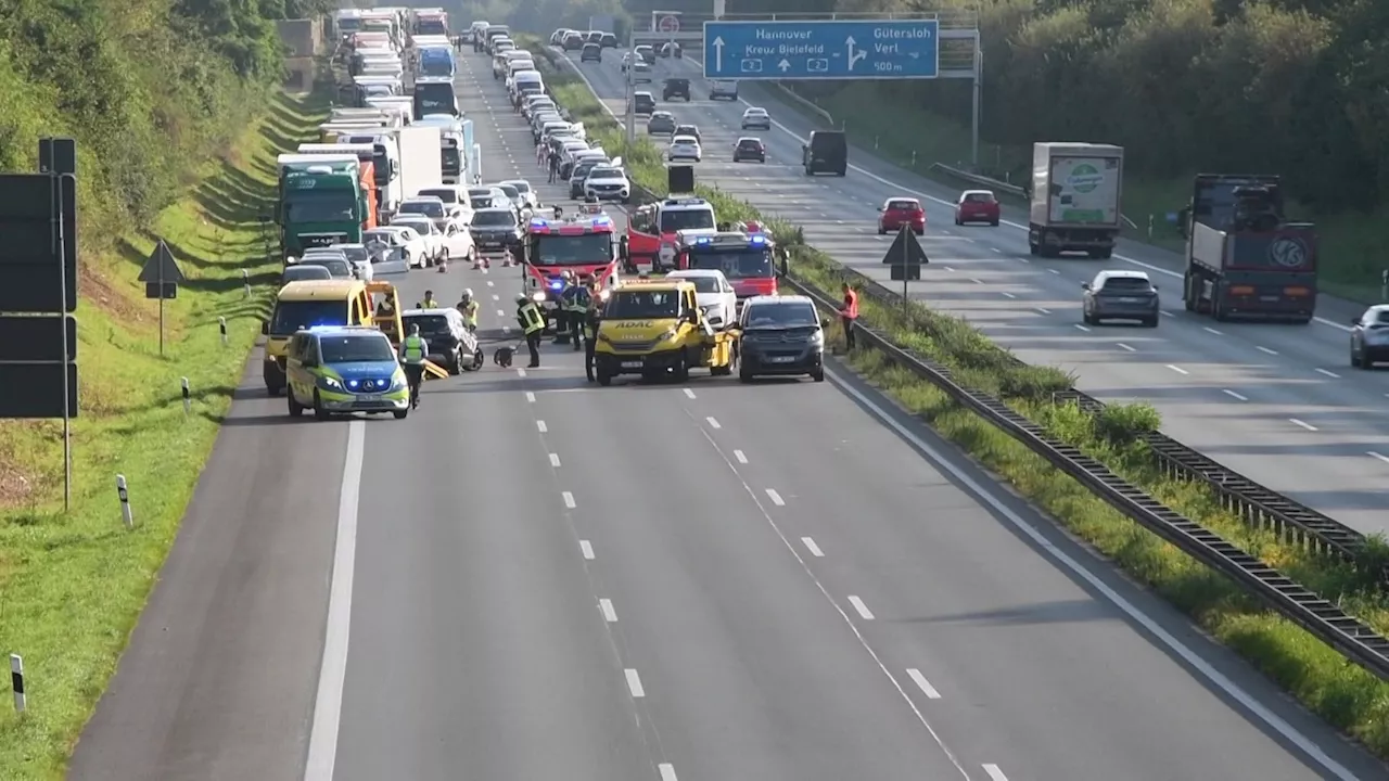 Sperrungen A2: Mehrere Unfälle haben für Chaos gesorgt