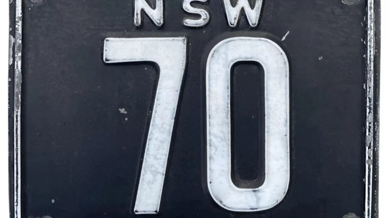 New South Wales No.70 licence plate sells for $1.58 million