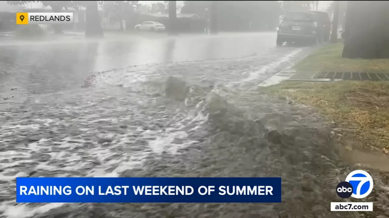 Flash flood warning issued for San Bernardino County as thunderstorms move through Inland Empire