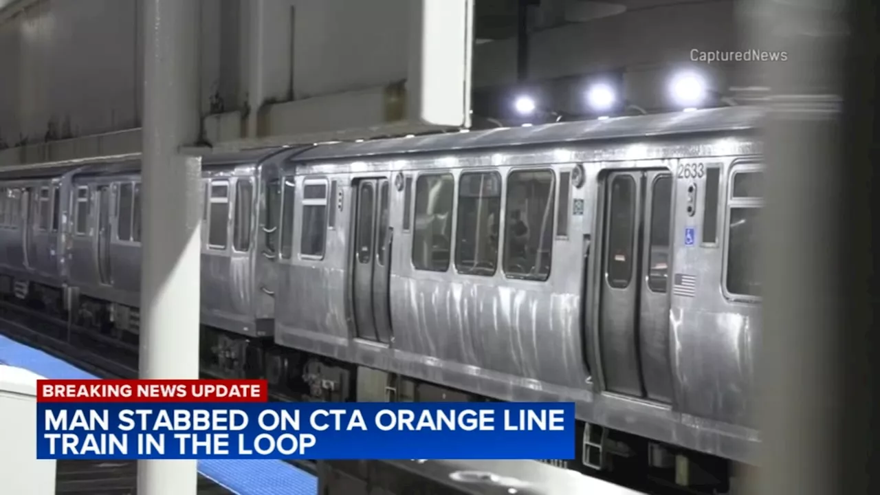 1 stabbed on CTA Orange Line train in Loop