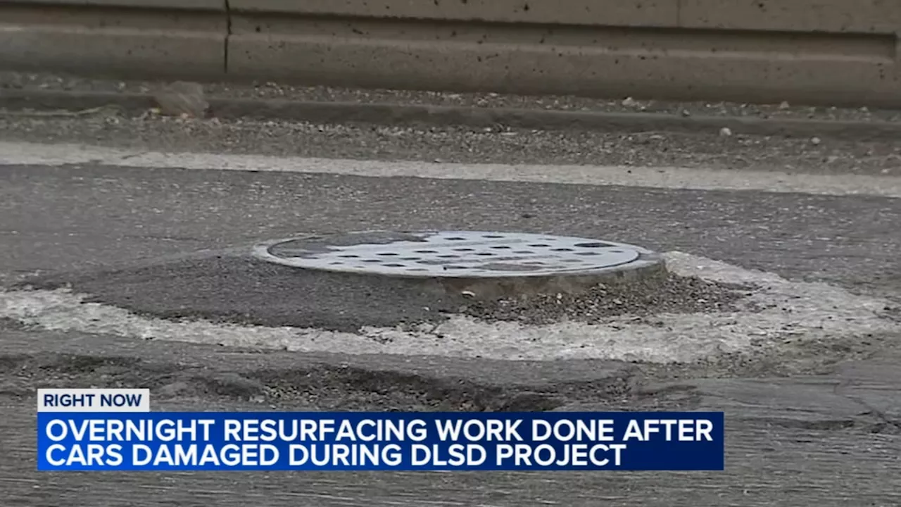 Crews repair stretch of DuSable Lake Shore Drive after cars damaged by potholes