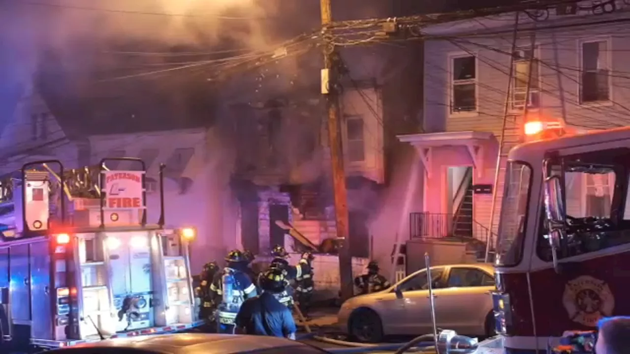 2 dead after 3-alarm fire tears through Paterson home