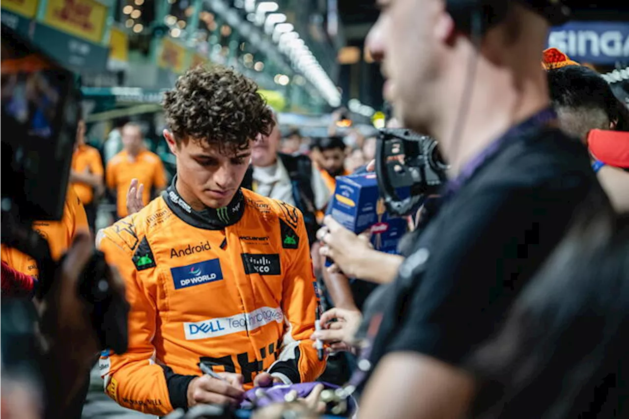 A Singapore è già duello Norris-Lecerc, crisi Verstappen