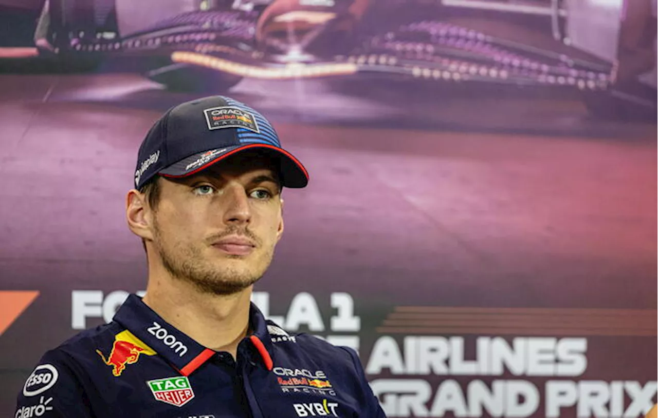 Verstappen sanzionato per una parolaccia in conferenza stampa