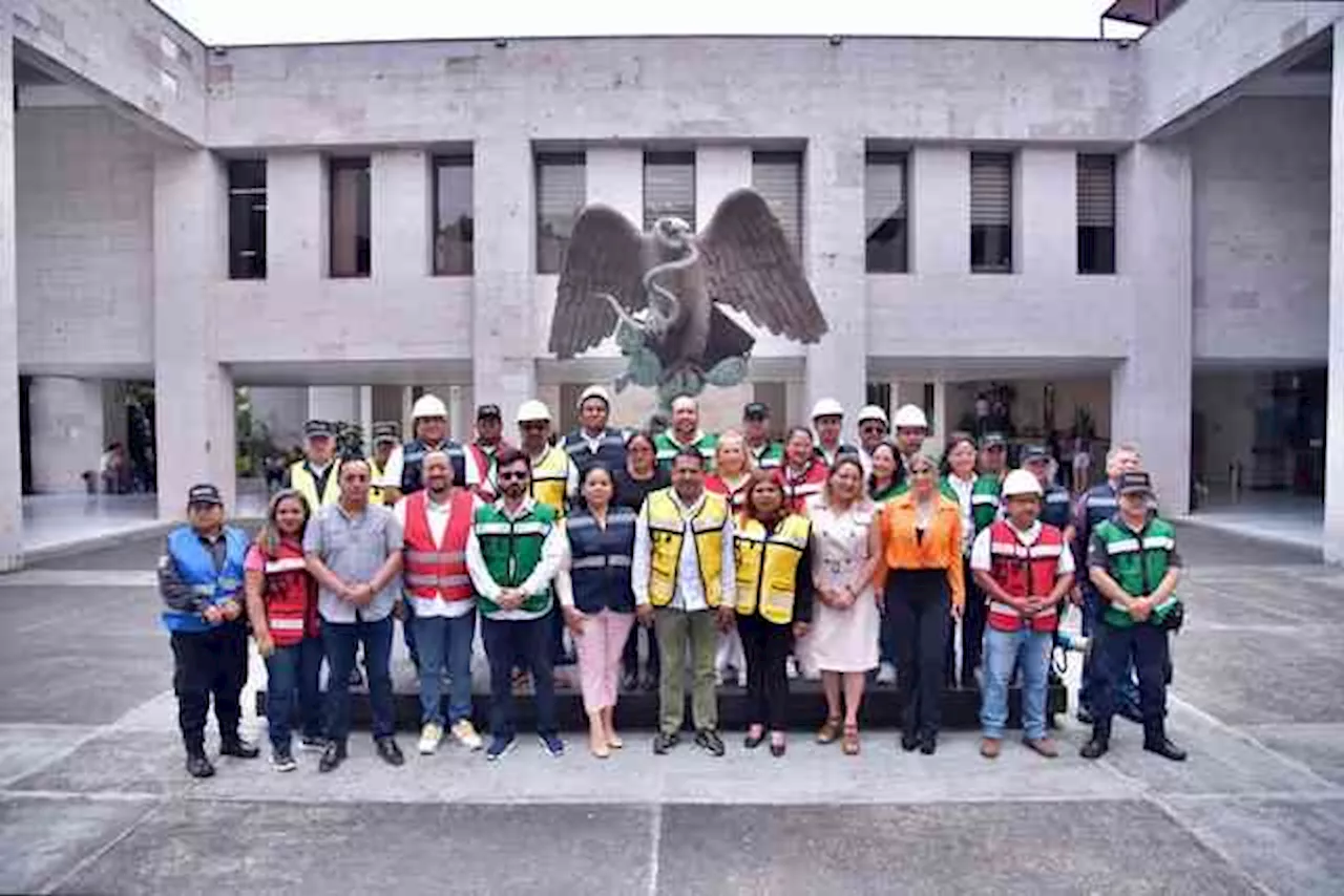 Participa Congreso de Veracruz en simulacro nacional