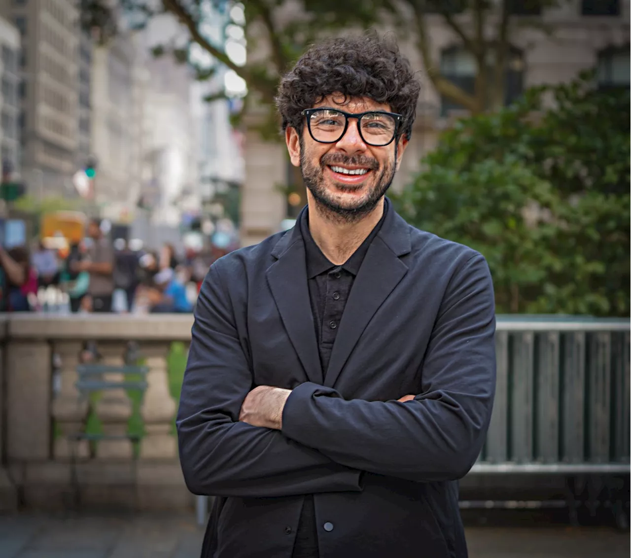 AEW CEO Tony Khan talks Grand Slam at Arthur Ashe Stadium during visit to Big Apple