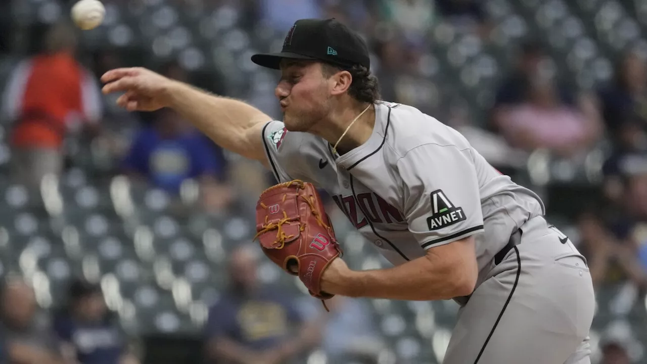 Pfaadt ties Arizona record with 7 straight strikeouts in Diamondbacks' 5-1 victory over Brewers