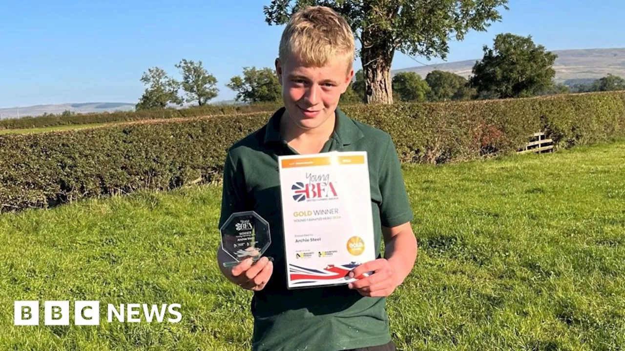 Cumbrian teen farmer wins 'young hero' award