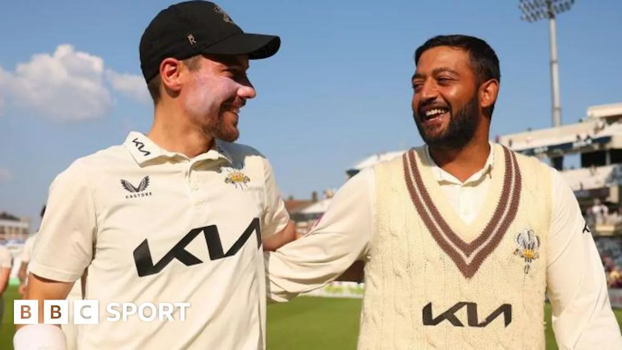 Surrey win third straight County Championship title after Somerset lose