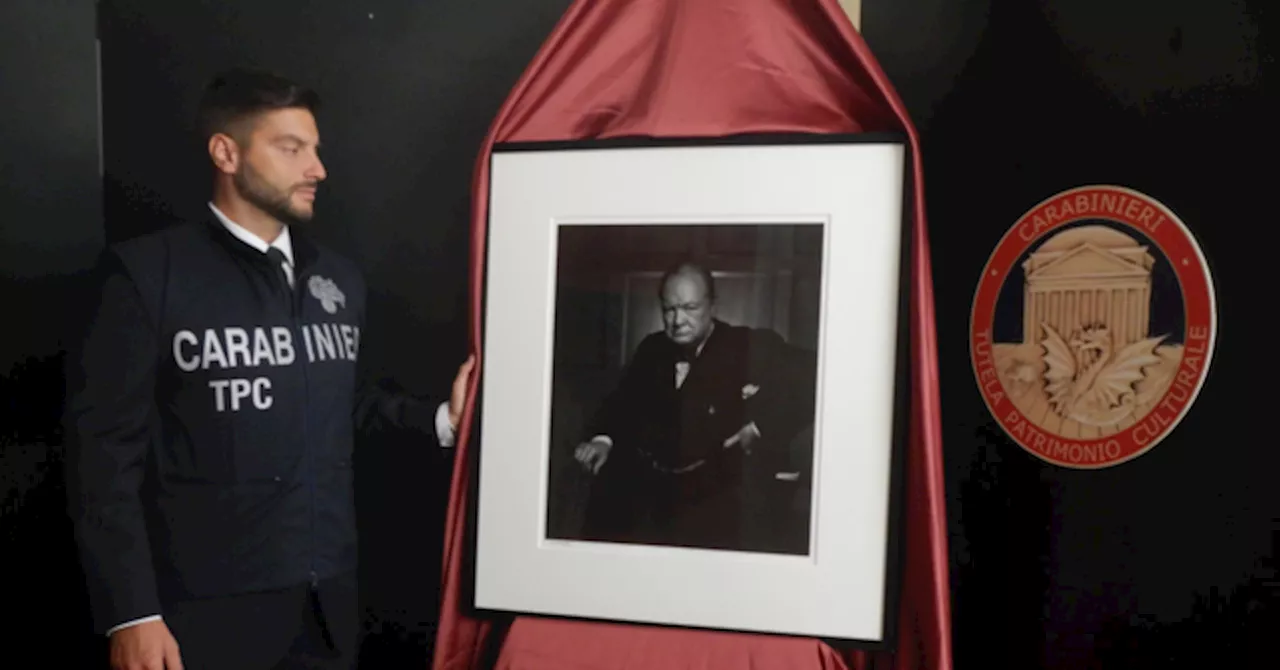 Historic Winston Churchill Portrait Recovered in Italy Two Years After Theft