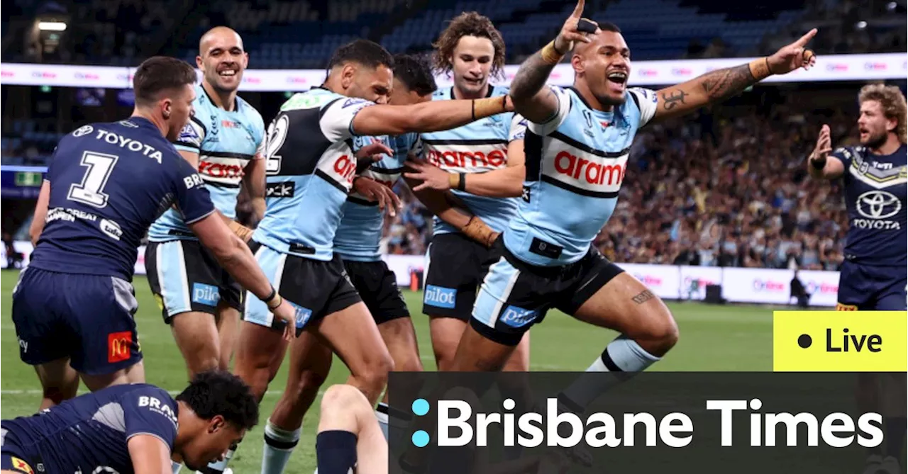 NRL finals as it happened: Sharks snap finals losing streak with victory over the Cowboys