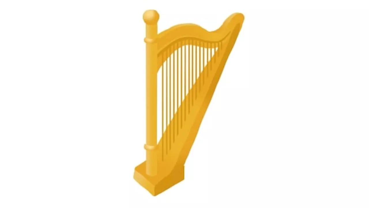 Behold the harp emoji, brought to you by a famed harpist and a prolific emoji advocate