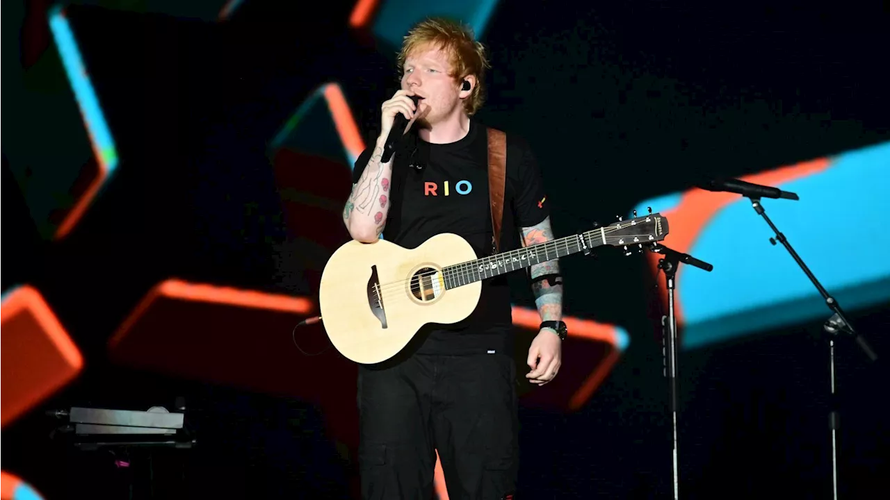 No Rock in Rio, Ed Sheeran usa camiseta de marca própria