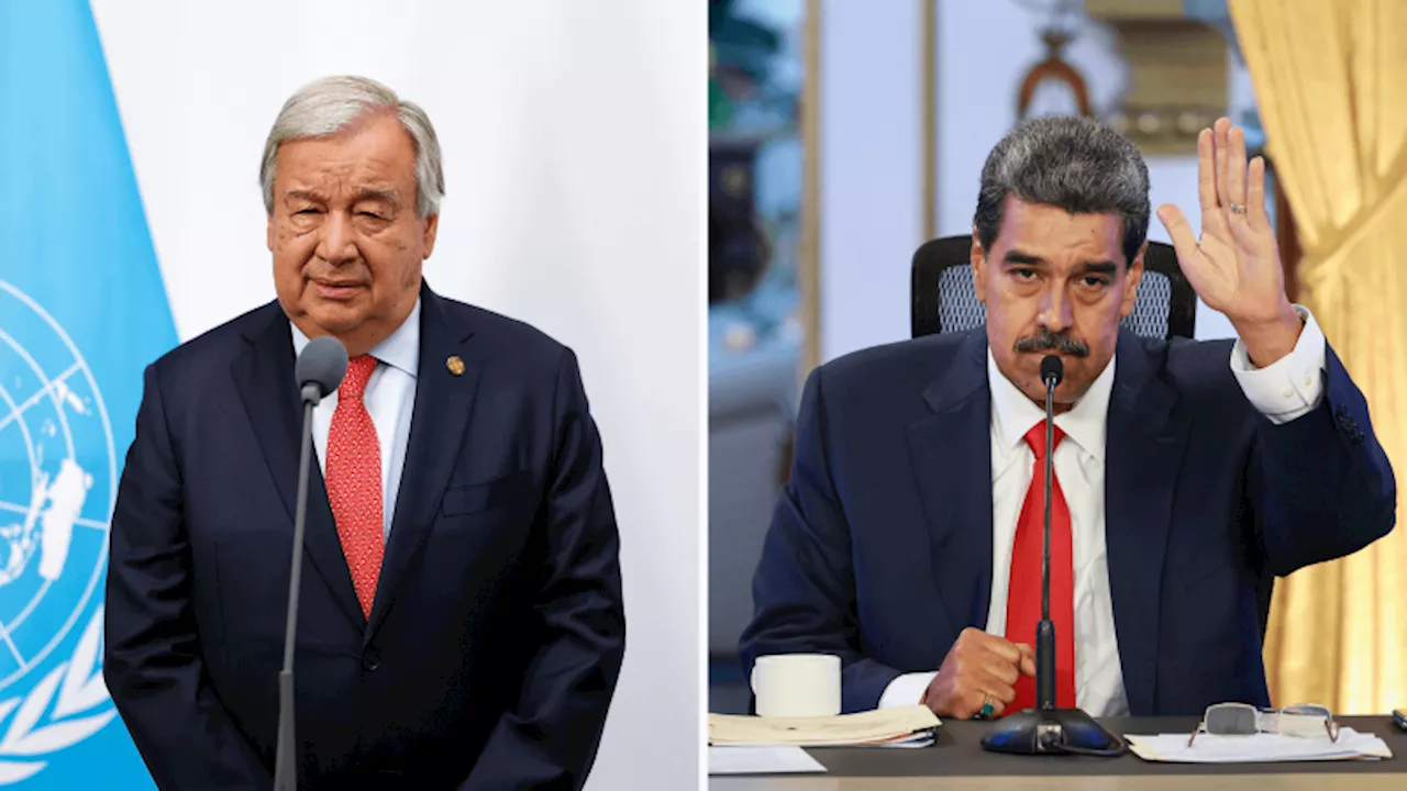 Secretario general de la ONU conversa con Maduro sobre la crisis política en Venezuela