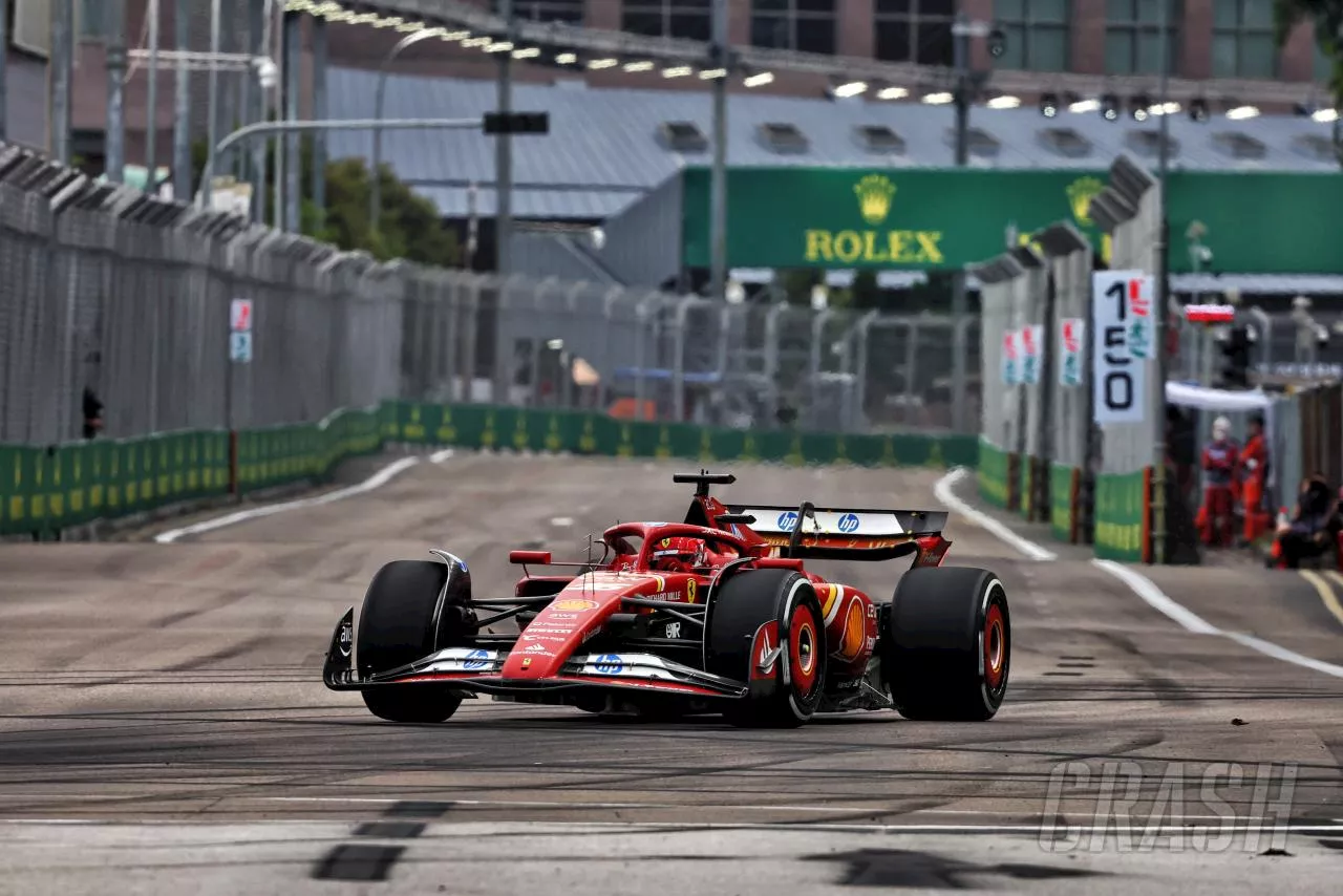 Charles Leclerc leads Lando Norris in opening Singapore Grand Prix practice