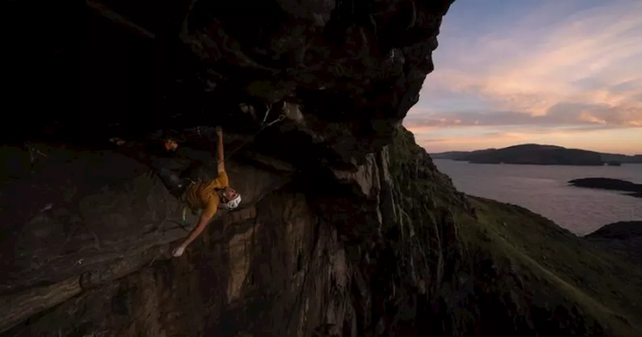 Terrifying moment Scots rock climber reaches 'improbable' peak despite slip